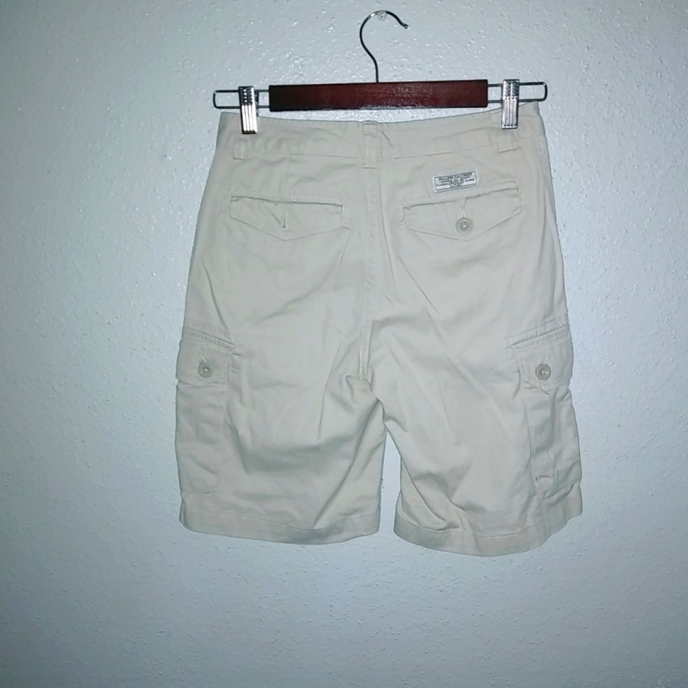 Ralph Lauren Classic Polo Chino Boys 12 26 Khaki Cargo Shorts Kids